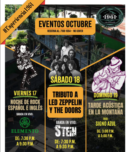 🎸 Noche de Rock Español e Inglés 🎤