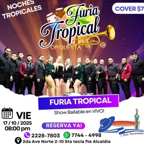 🎺 ¡NOCHES TROPICALES con FURIA TROPICAL ORQUESTA! 🌴