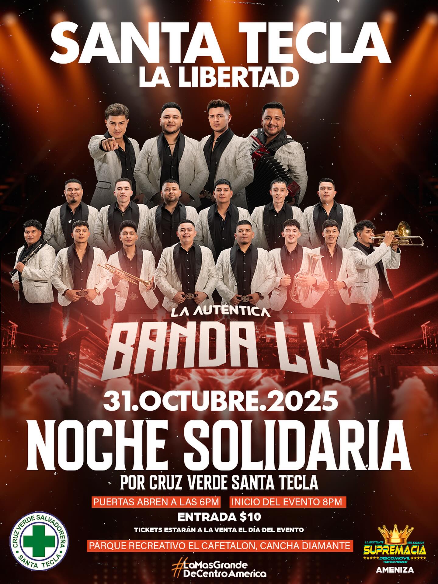 🎺 ¡NOCHE SOLIDARIA EN SANTA TECLA! 🎆 