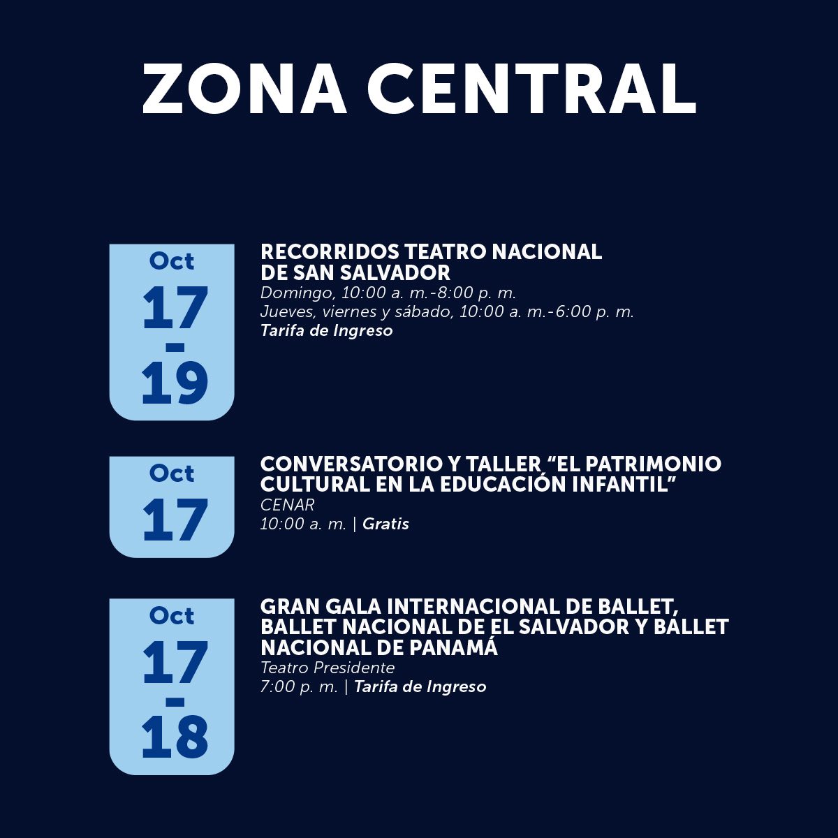 RECORRIDOS TEATRO NACIONAL DE SAN SALVADOR