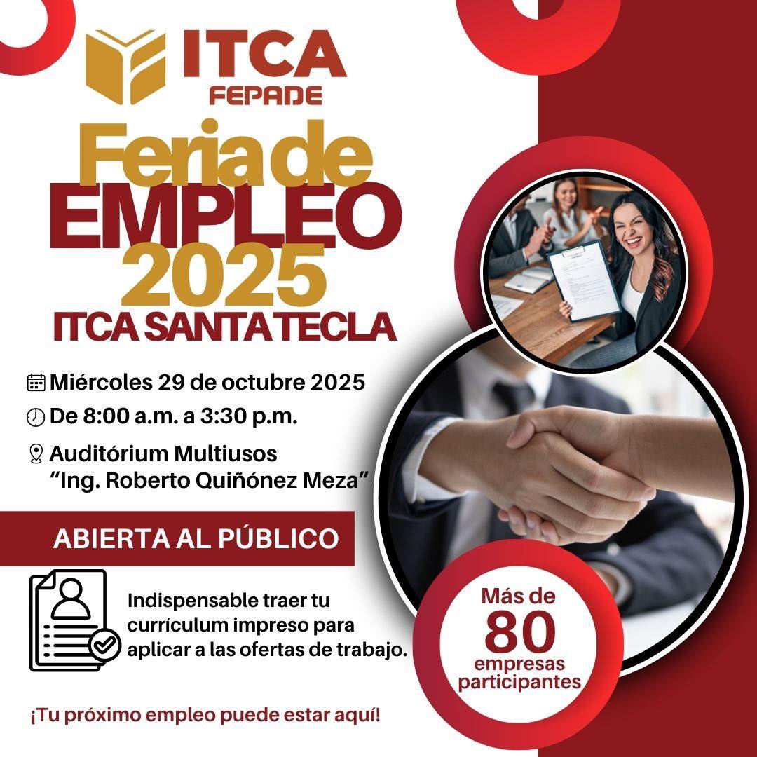 Feria de Empleo En Itca Santa Tecla