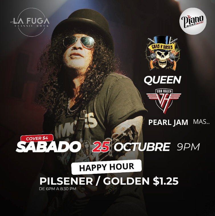 Noche de Rock 80s 90s a cargo de La Fuga.