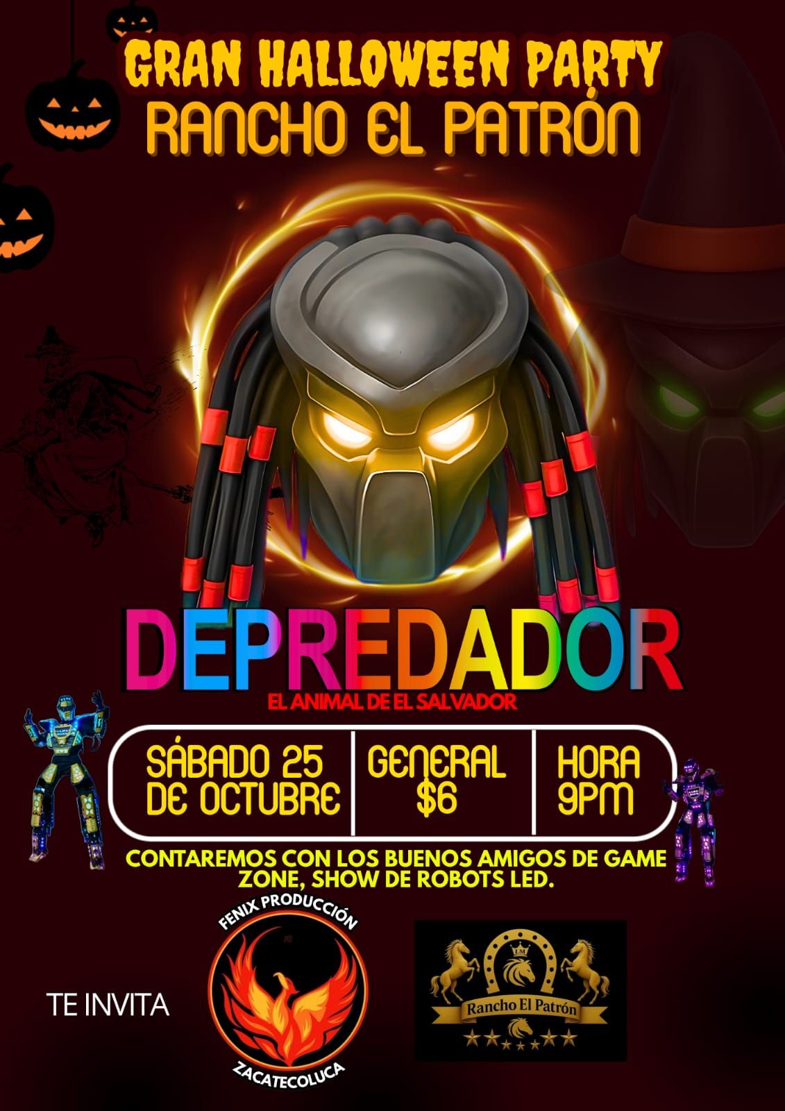 🎉 Gran Halloween Party en Rancho El Patrón 🎉