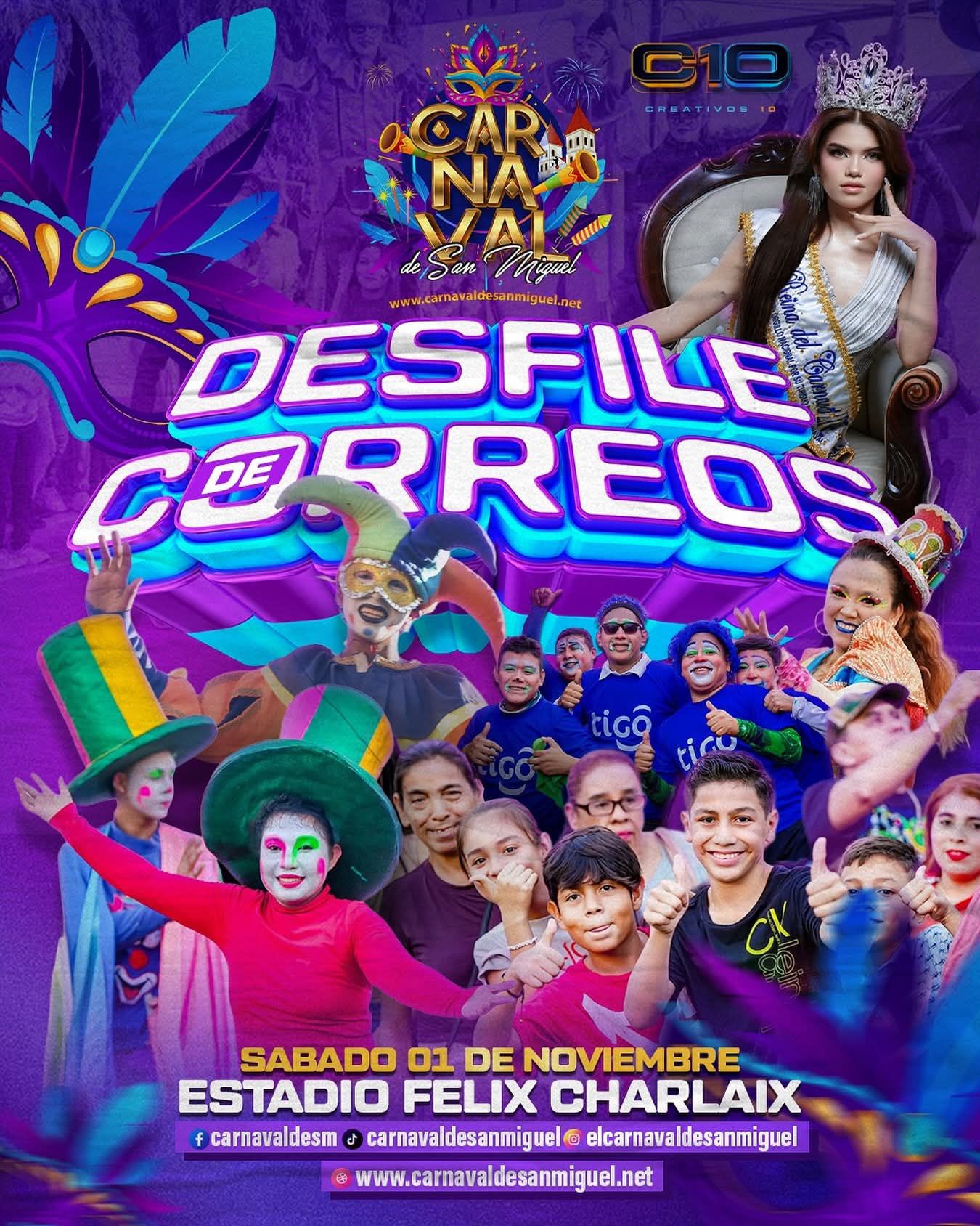 📣 DESFILE DE CORREOS EN SAN MIGUEL 👑