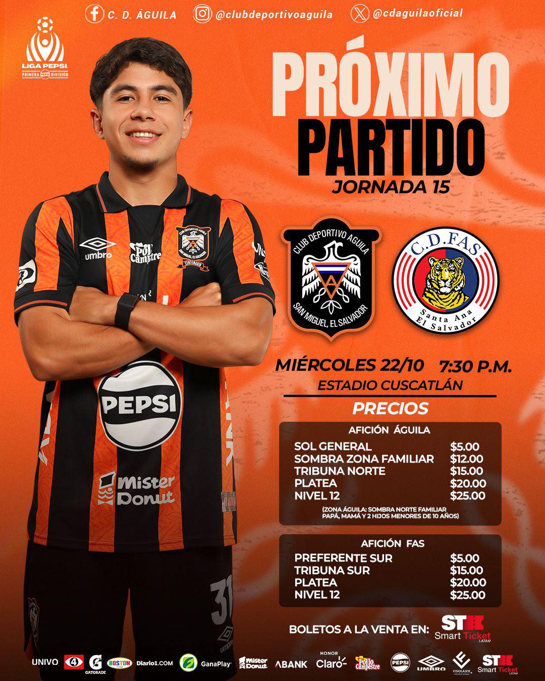 C.D. Águila vs C.D. FAS – Jornada 15 🏟️