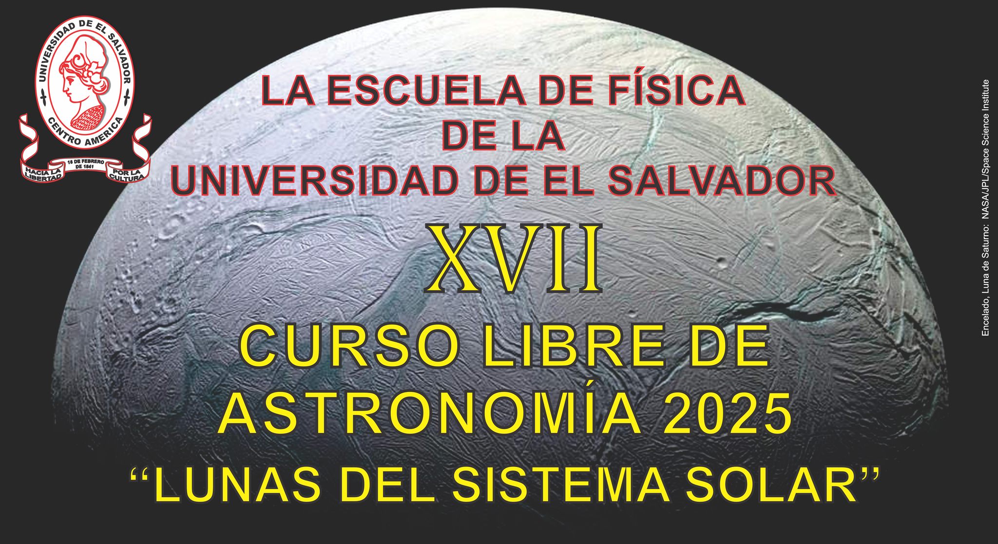 XVII CURSO LIBRE DE ASTRONOMiA 2025 "LUNAS DEL SISTEMA SOLAR"