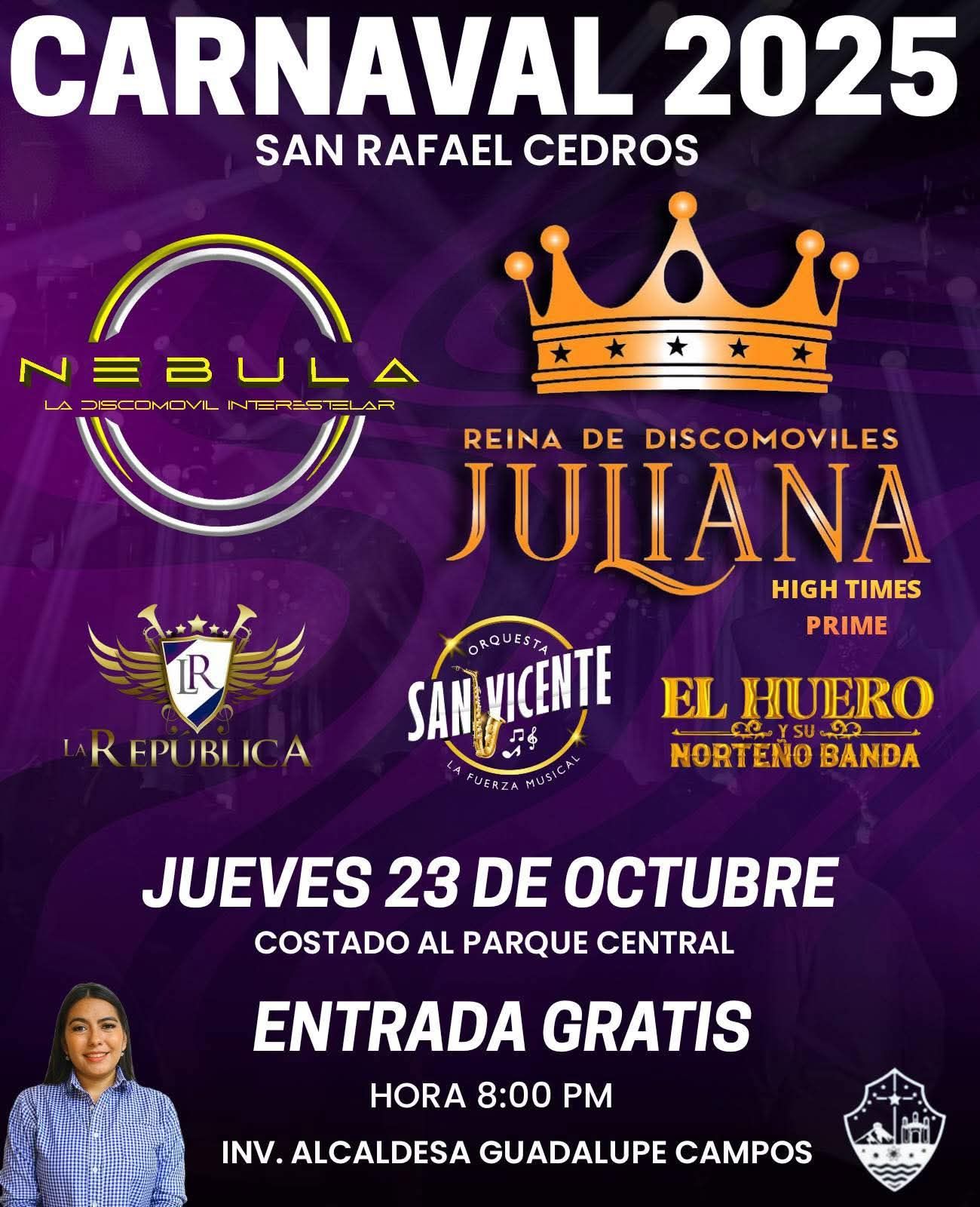 🎉 ¡CARNAVAL 2025 EN SAN RAFAEL CEDROS! 🎉