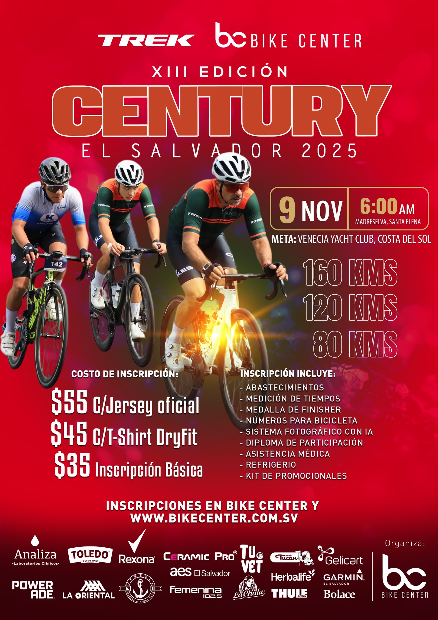 🚴♀️ XIII Edición Century El Salvador 2025