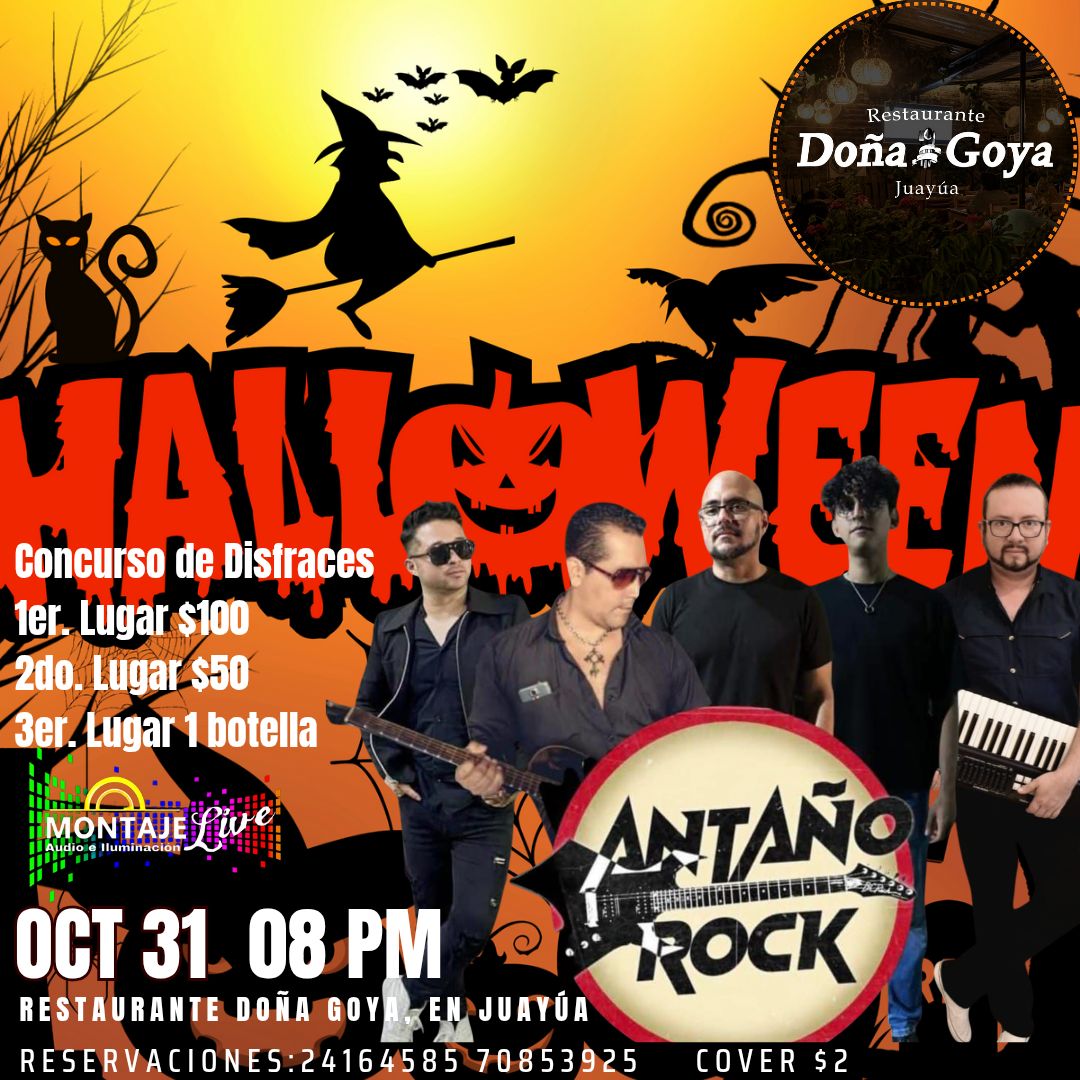 🎃 ¡Noche de Halloween en Restaurante Doña Goya! 🕸️
