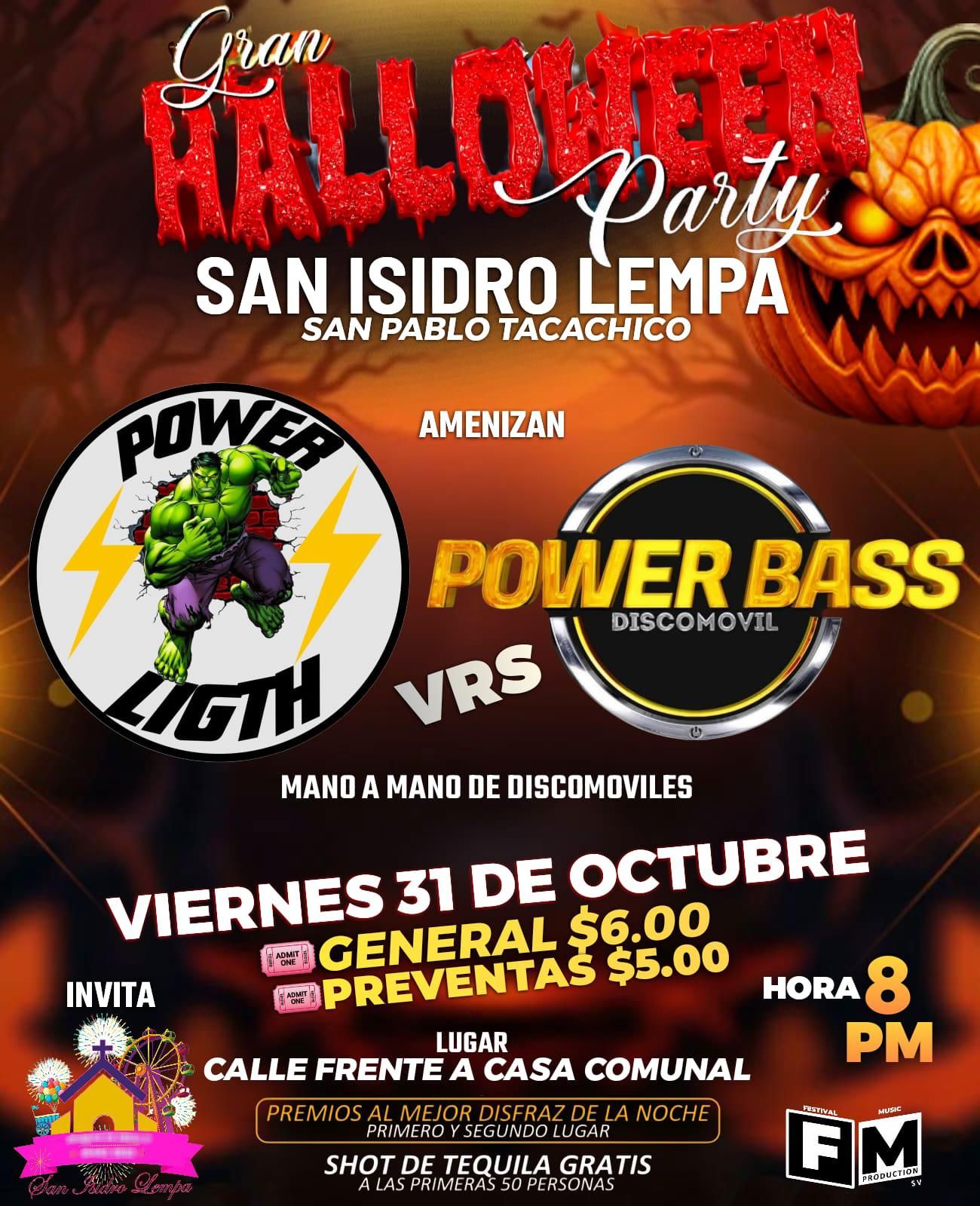 👻🎃 Gran Halloween Party – San Isidro Lempa