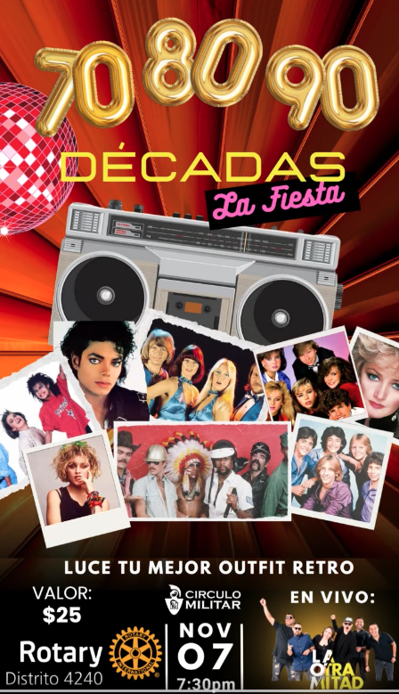 “70 80 90 Décadas: La Fiesta” 🕺💃