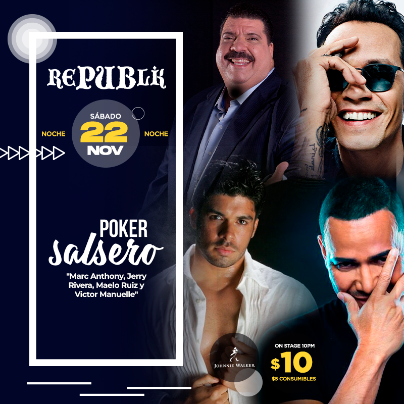 Poker Salsero «Marc Anthony, Jerry Rivera, Maelo Ruiz y Victor Manuelle»