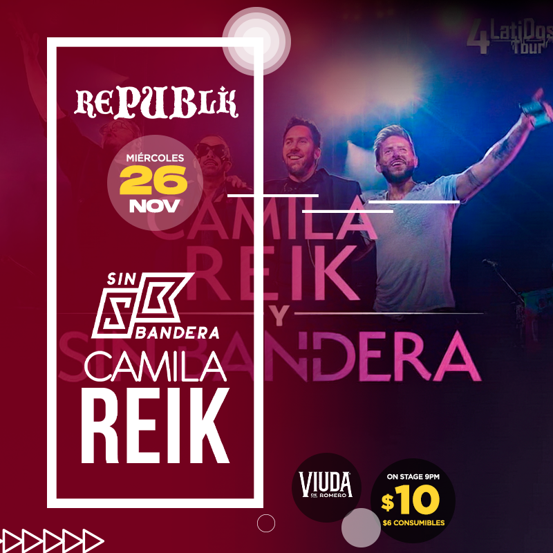 Tributo a Reik, Camila & Sin Bandera
