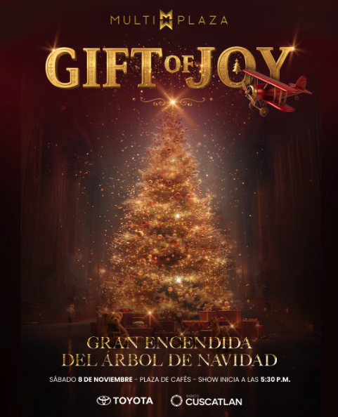 Gran Encendida Del Árbol De Naviadad En Multiplaza