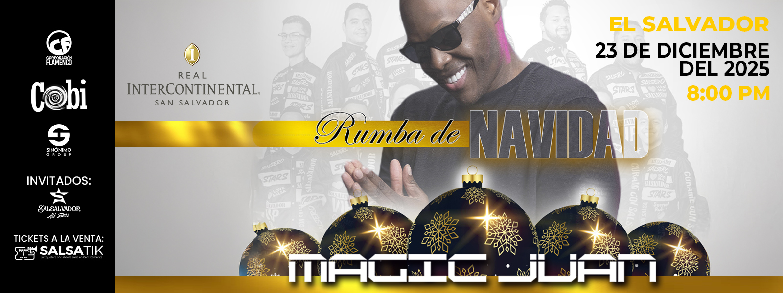 Rumba de Navidad Con El Concierto De Magic Juan En El Salvador 2025