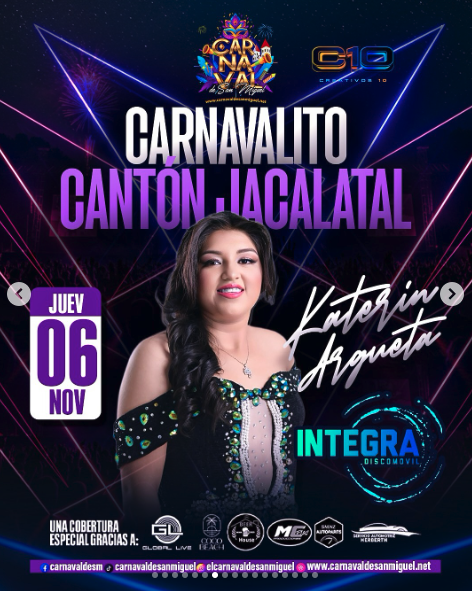 CARNAVALITO CANTÓN JACALATAL CON DISCOMOVIL INTEGRA