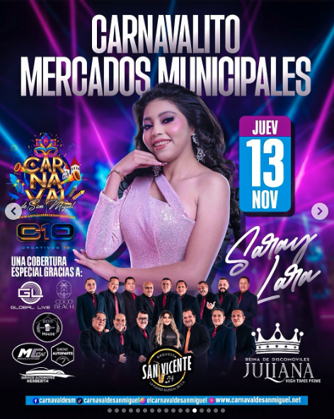 CARNAVALITO DE LOS MERCADOS MUNICIPALES CON LA ORQUESTA SAN VICENTE