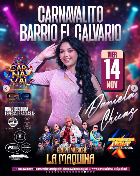 CARNAVALITO DEL BARRIO EL CALVARIO CON LA MAQUINA 