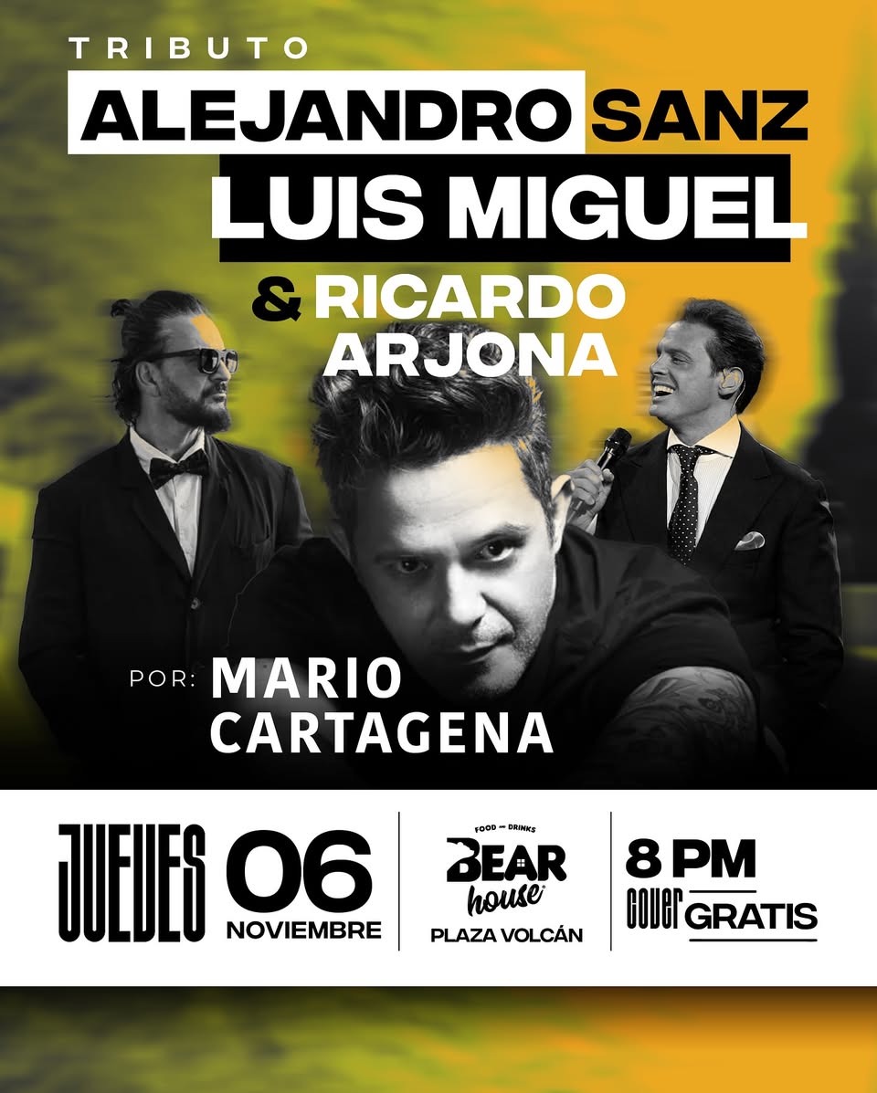 🎤 Noche de Tributo: Sanz, Luis Miguel y Arjona 🎶