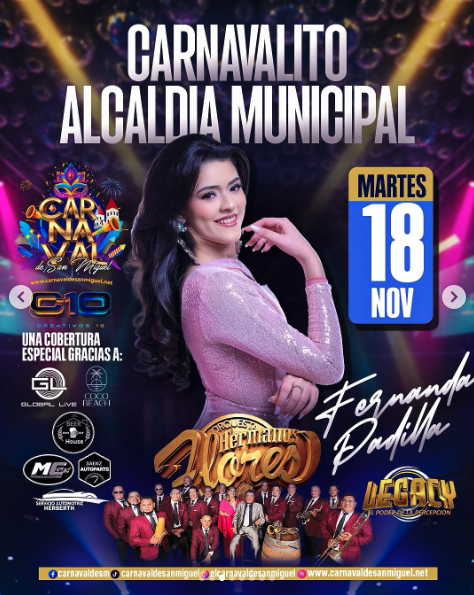 CARNAVALITO ALCALDIA MUNICIPAL CON LOS HERMANOS FLORES