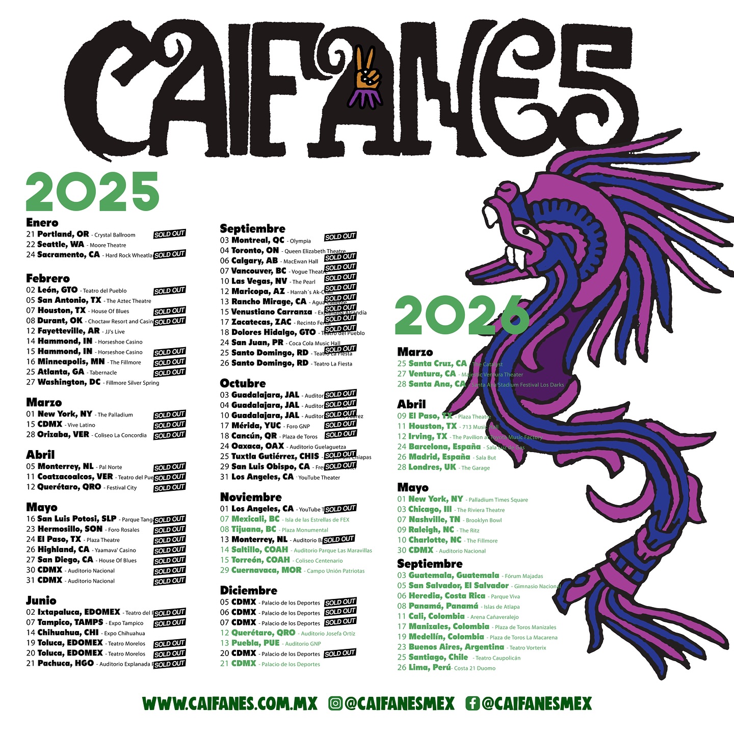 image of Concierto De Caifanes En El Salvador 2026