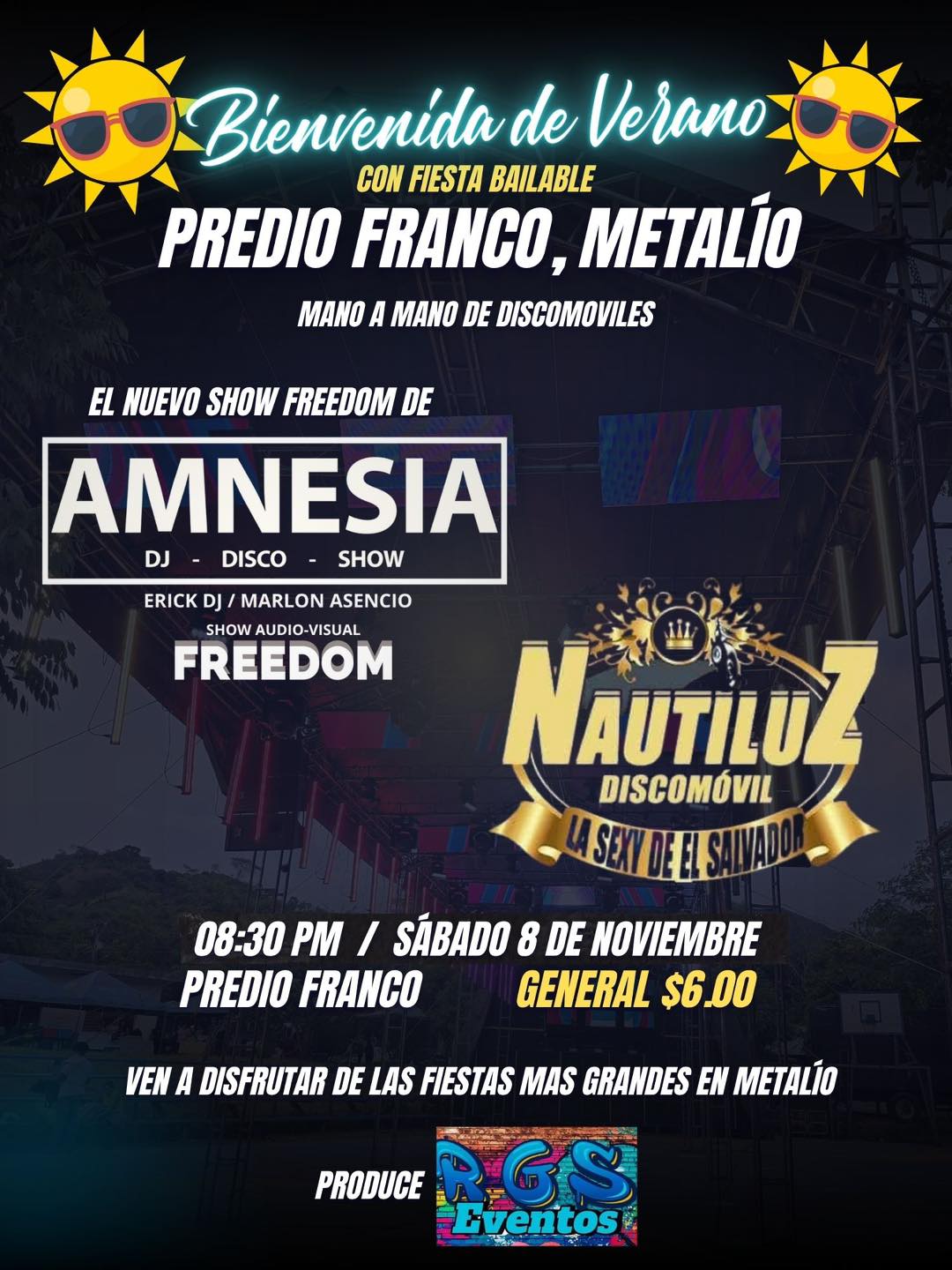 🎉 ¡Bienvenida de Verano con Fiesta Bailable! 🌴