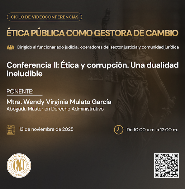 Videoconferencias: Ética Pública Como Gestora de Cambio