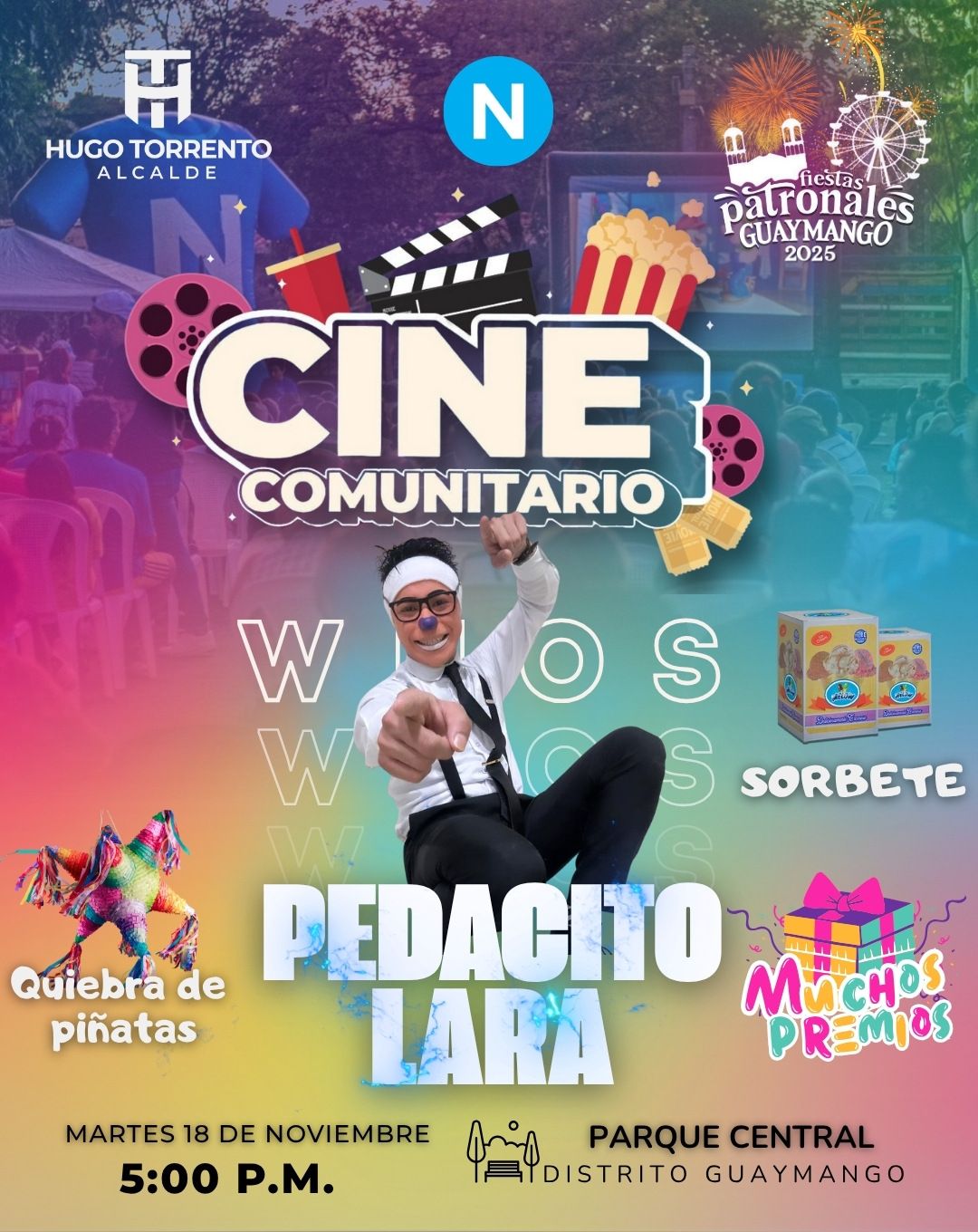 Cine Comunitario en Guaymango ✨🎬