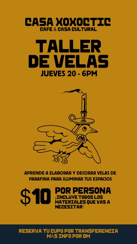 🎨🕯️ Taller de Velas en Casa Xoxoctic 🕯️🎨