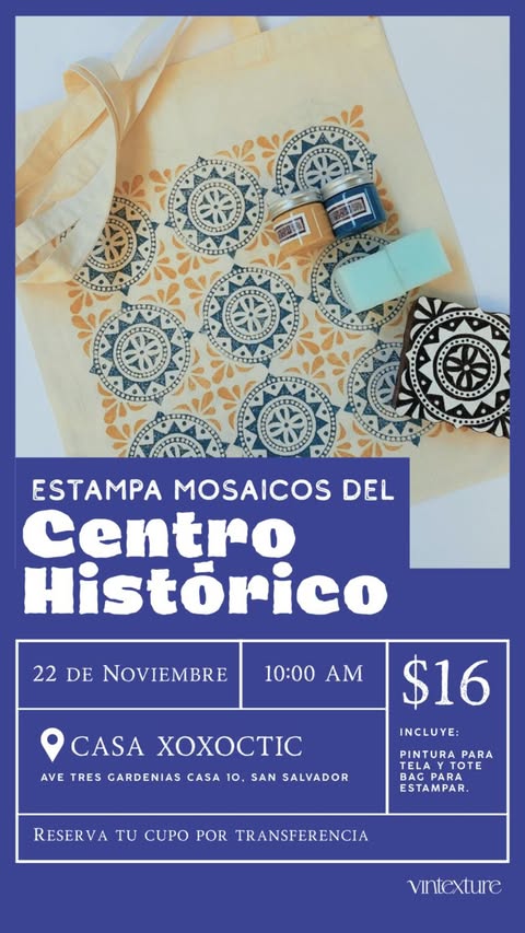 🎨 Taller Estampa Mosaicos del Centro Histórico
