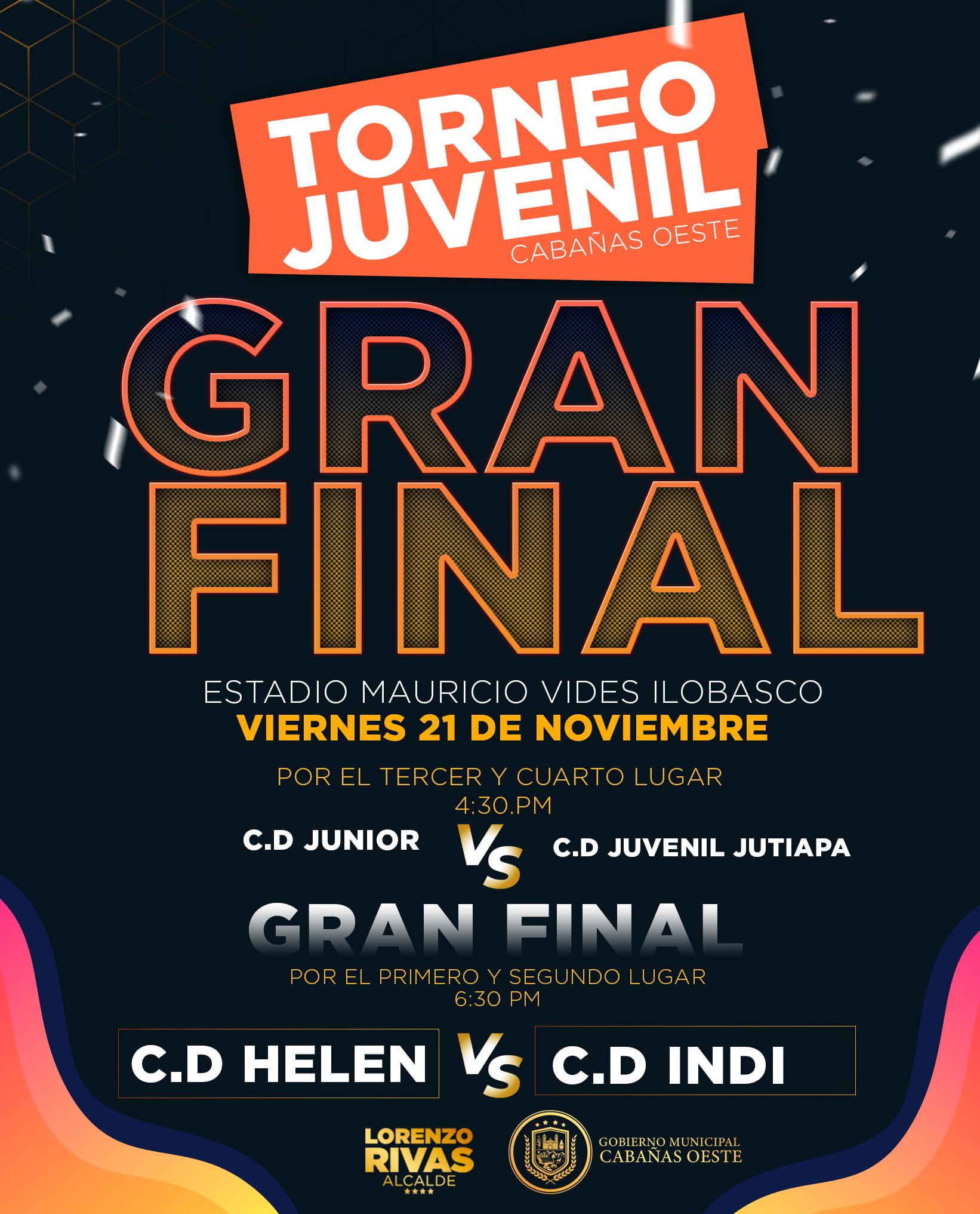 🎉⚽ ¡GRAN FINAL DEL TORNEO JUVENIL CABAÑAS OESTE! ⚽🎉