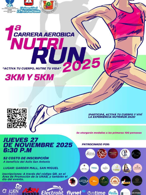 1a Carrera Aeróbica NutriRun 2025 🏃‍♀️🏃‍♂️