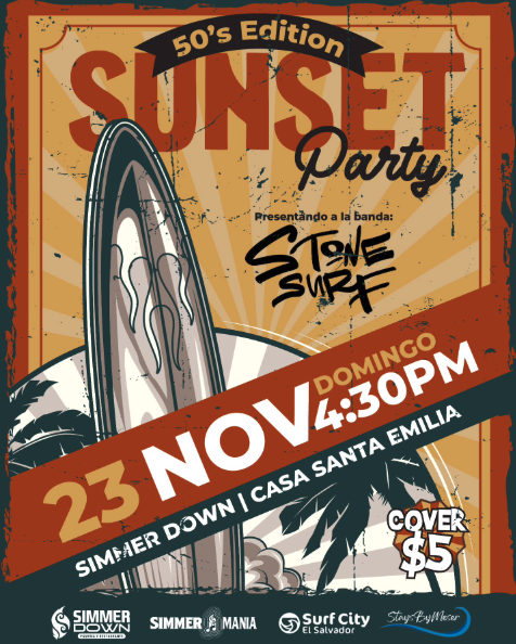 SUNSET PARTY – 50’s Edition llega a Casa Santa Emilia 