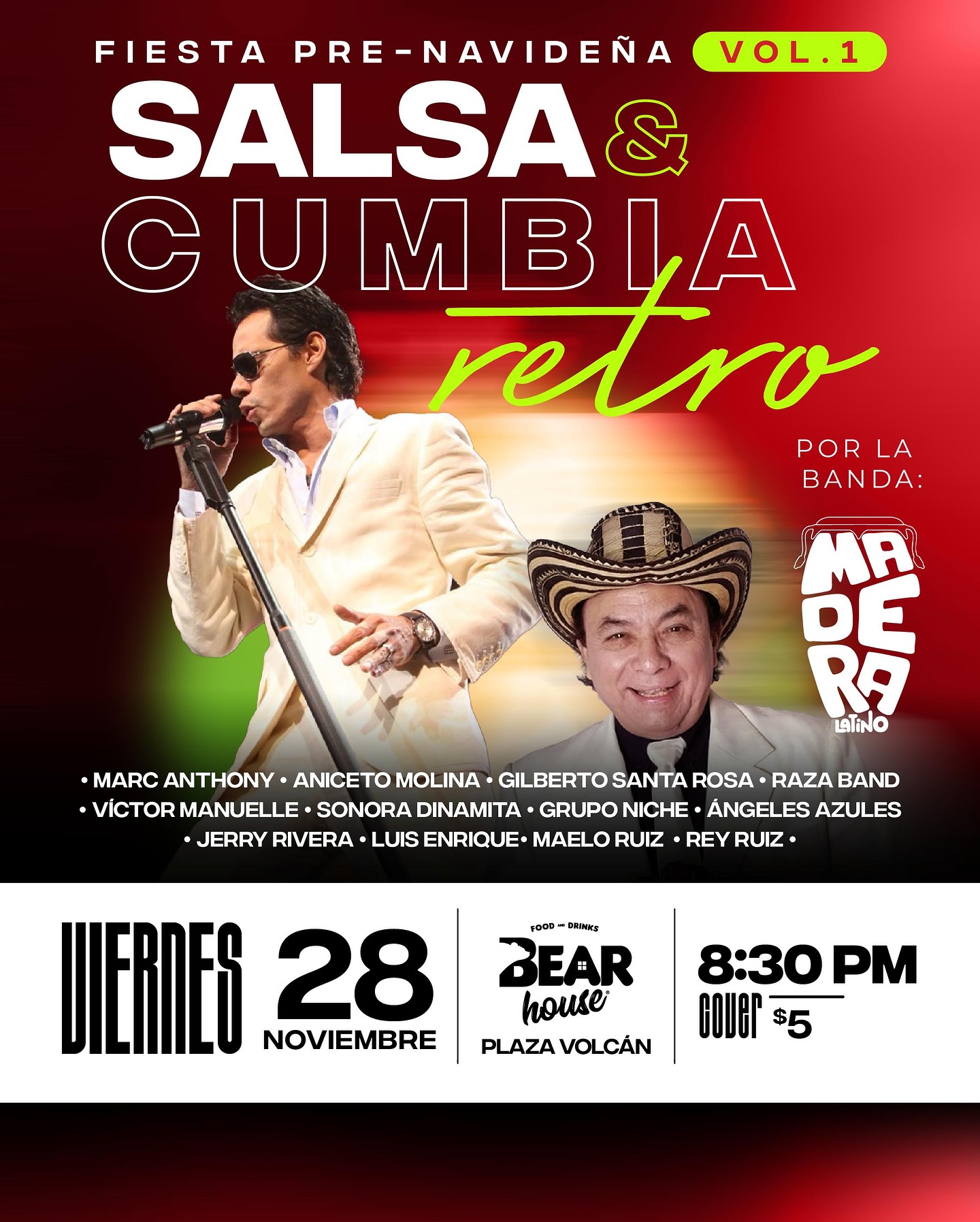 Fiesta Pre Navideña: Salsa & Cumbia Retro (Vol.1)