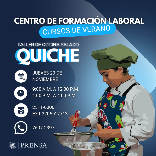 TALLER DE COCINA SALADO QUICHE