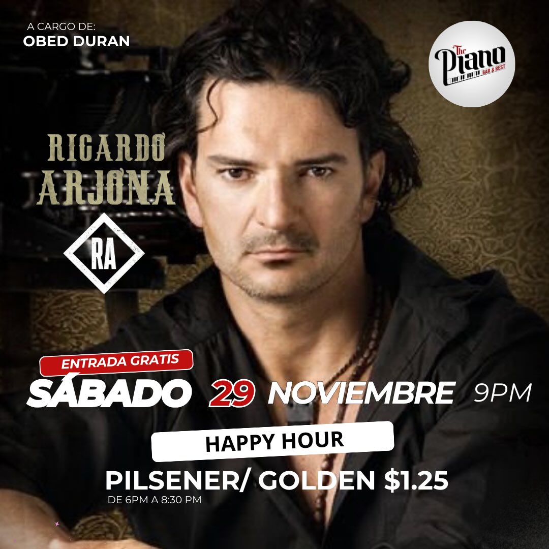 🎤 Noche de Tributo a Ricardo Arjona 🎶 