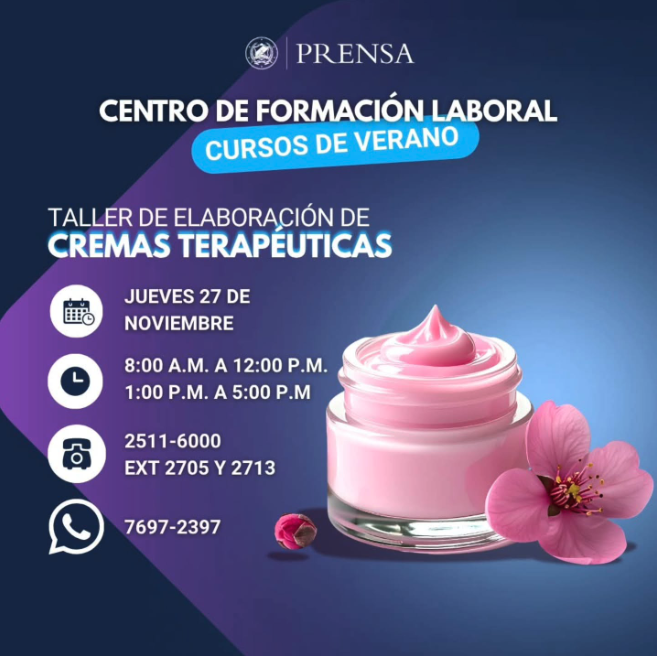 🧴Taller de Elaboración de Cremas Terapéuticas 🧴