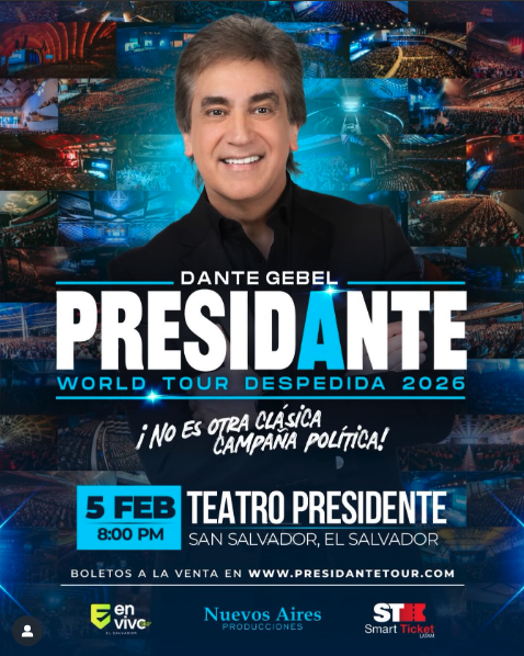  ¡Dante Gebel En El Salvador con su tour PRESIDANTE – Despedida 2026! ✨