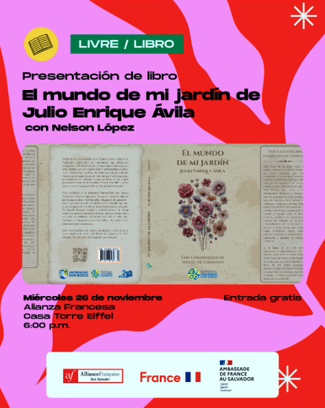 Presentación de libro El mundo de mi jardin de Julio Enrique Avila
