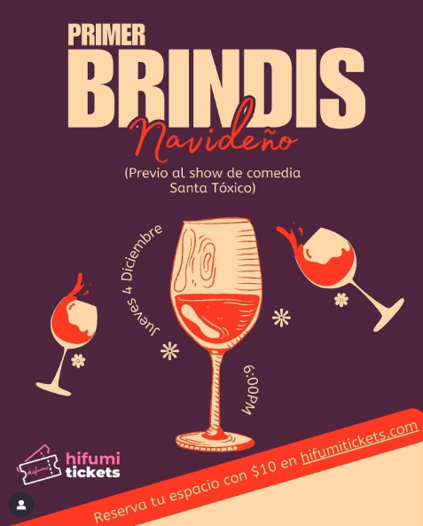 Primer brindis navideño en nuestro pre-cocktai