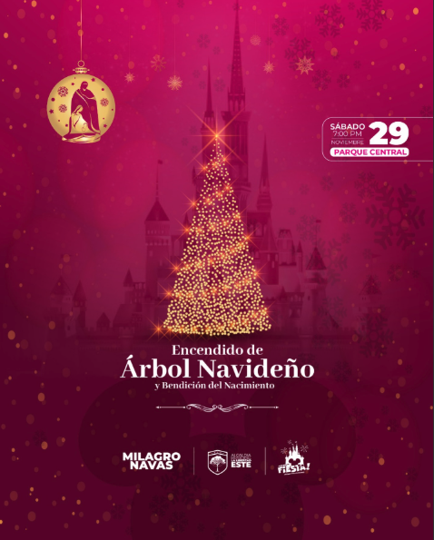 Encendido de Árbol Navideño En Antiguo Cuscatlán 