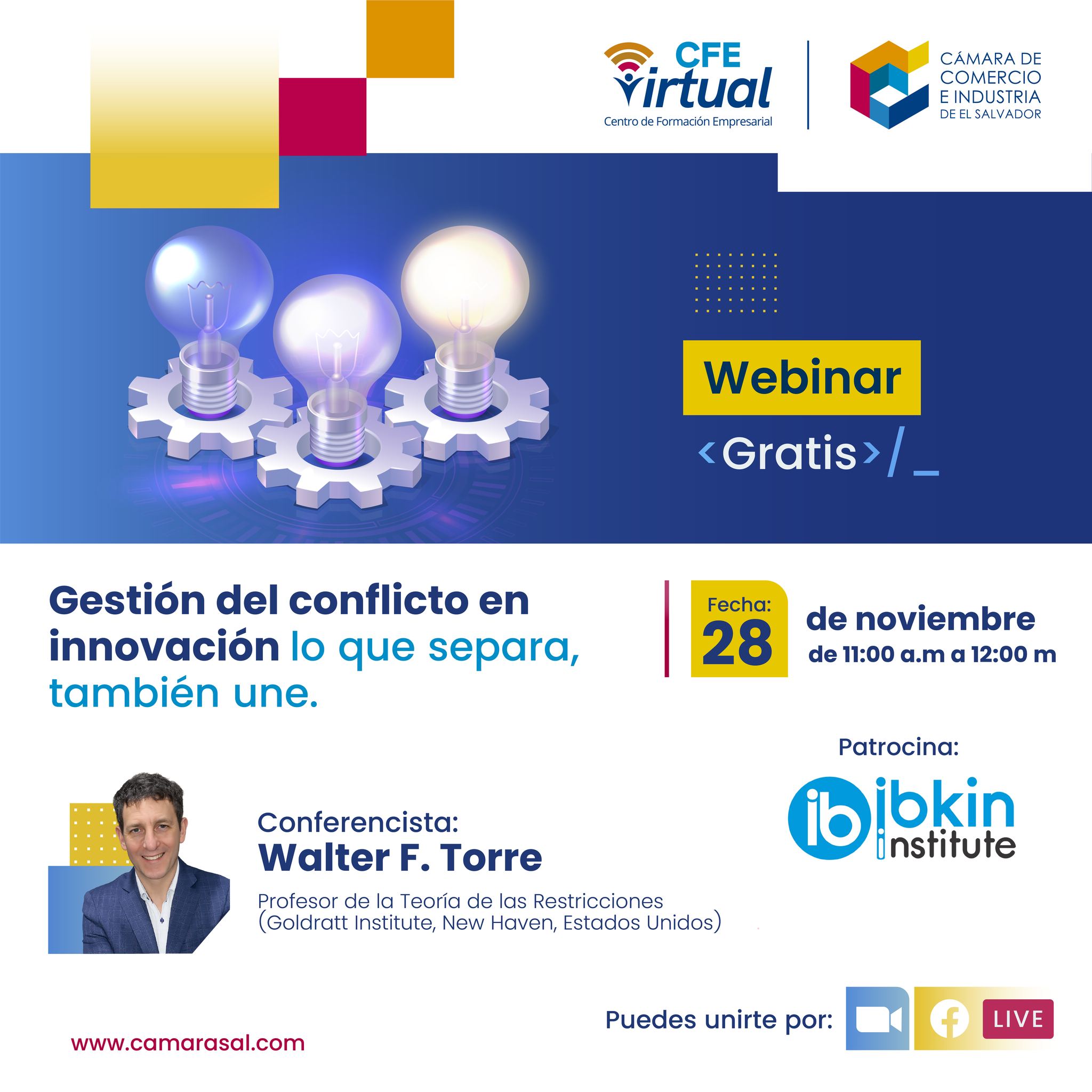 🎓 Webinar: Gestión del conflicto en innovación 🧠