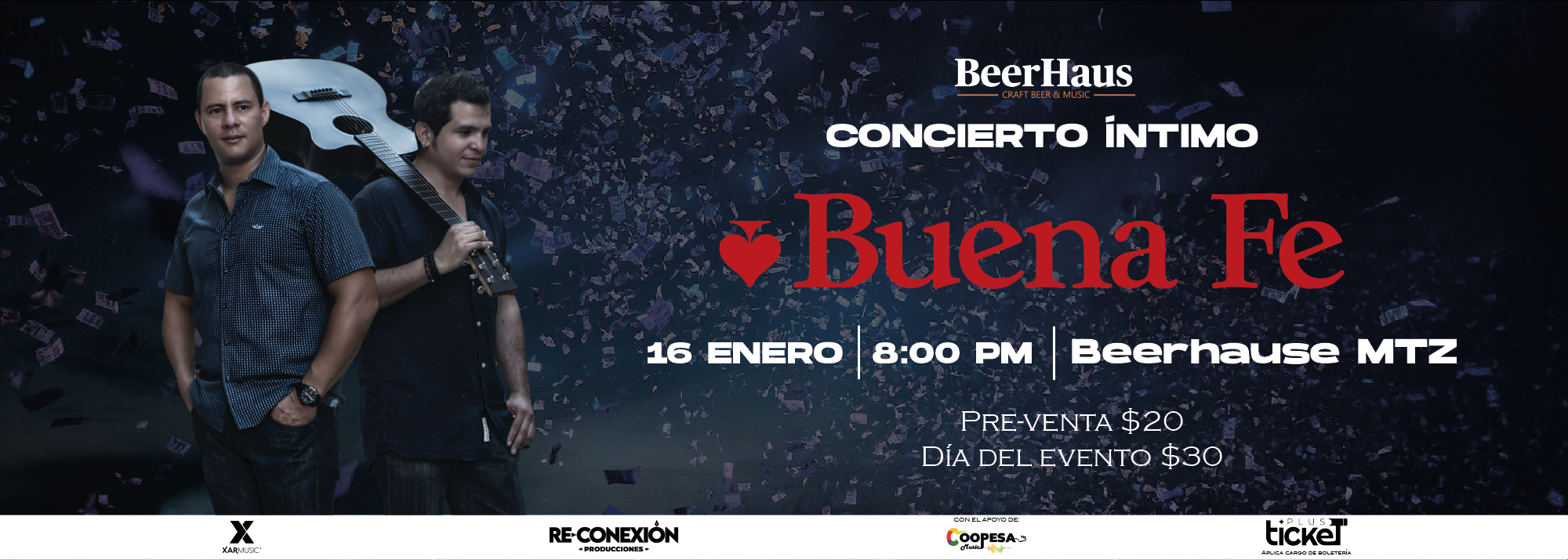 🎶 ¡Noche de música con Buena Fe! 🎸