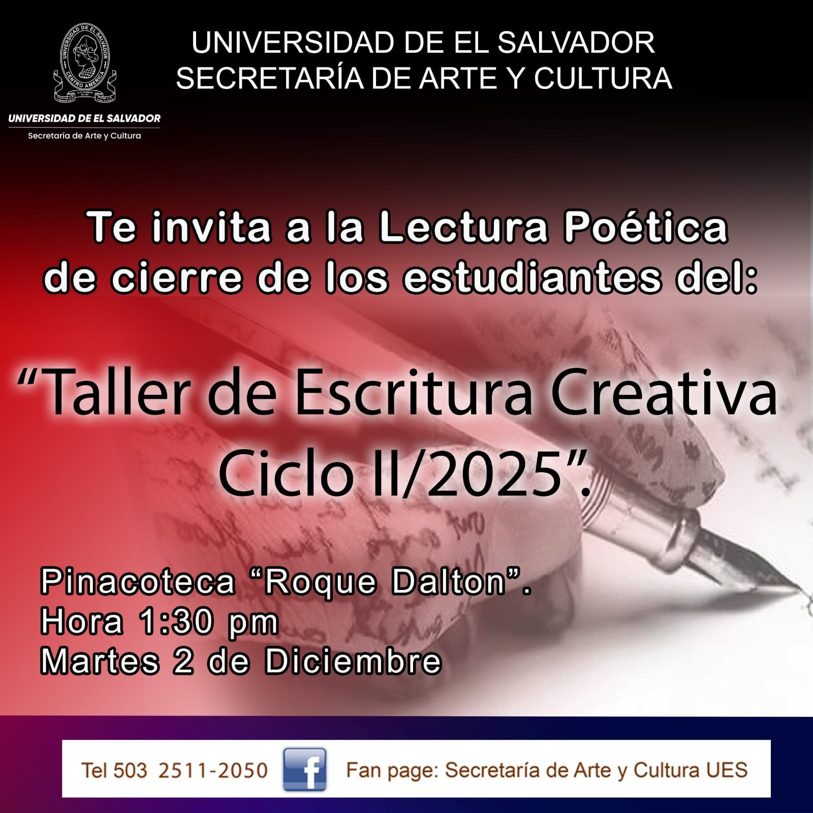 image of Taller de Escritura Creativa Ciclo|1/2025