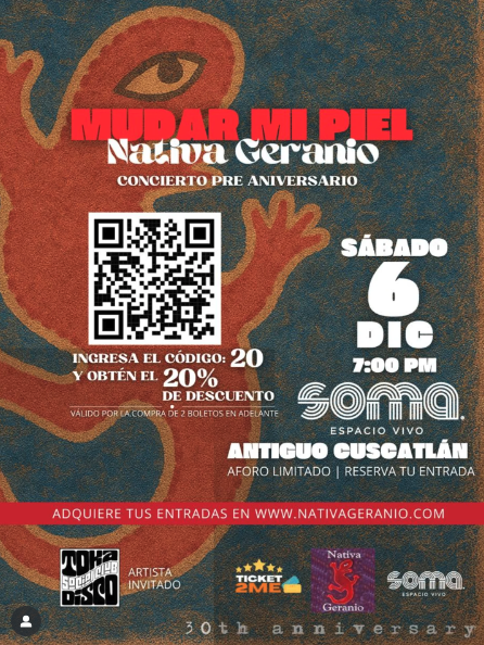 CONCIERTO PRE ANIVERSARIO: NETIVA GERANIO 