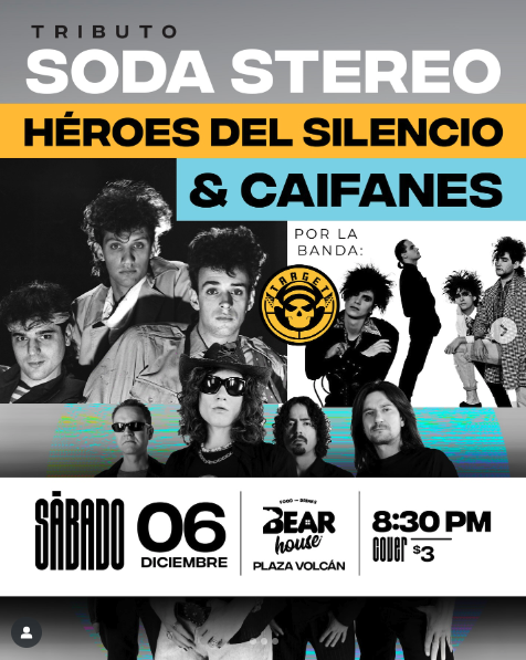 Tributo Soda Stereo, Héroes del Silencio & Caifanes