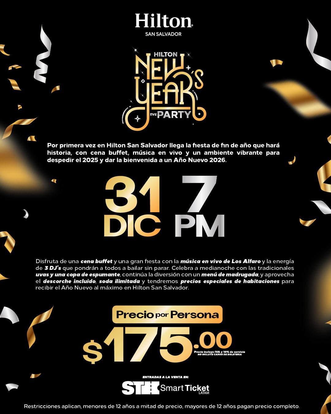  Hilton New Year’s Eve Party 2025 🥂✨