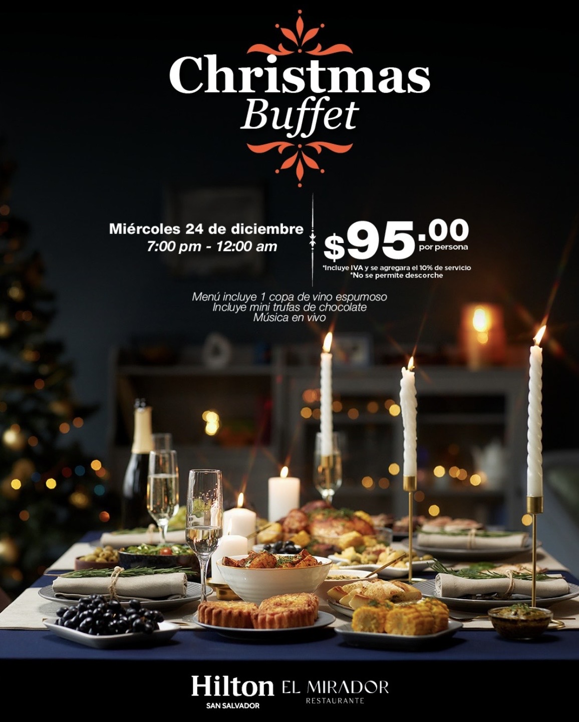 Christmas Buffet en Hilton San Salvador ✨🎄