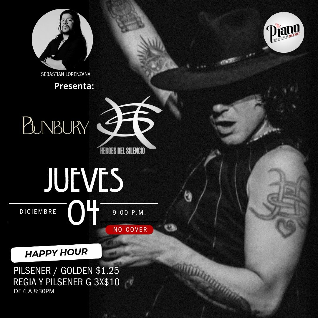 🎤 Tributo a Bunbury & Héroes del Silencio 🎸