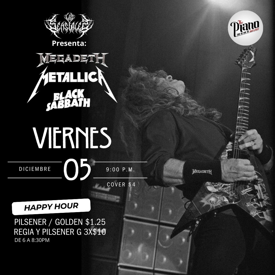 🎶 TRIBUTO A MEGADETH | METALLICA | BLACK SABBATH 🎶